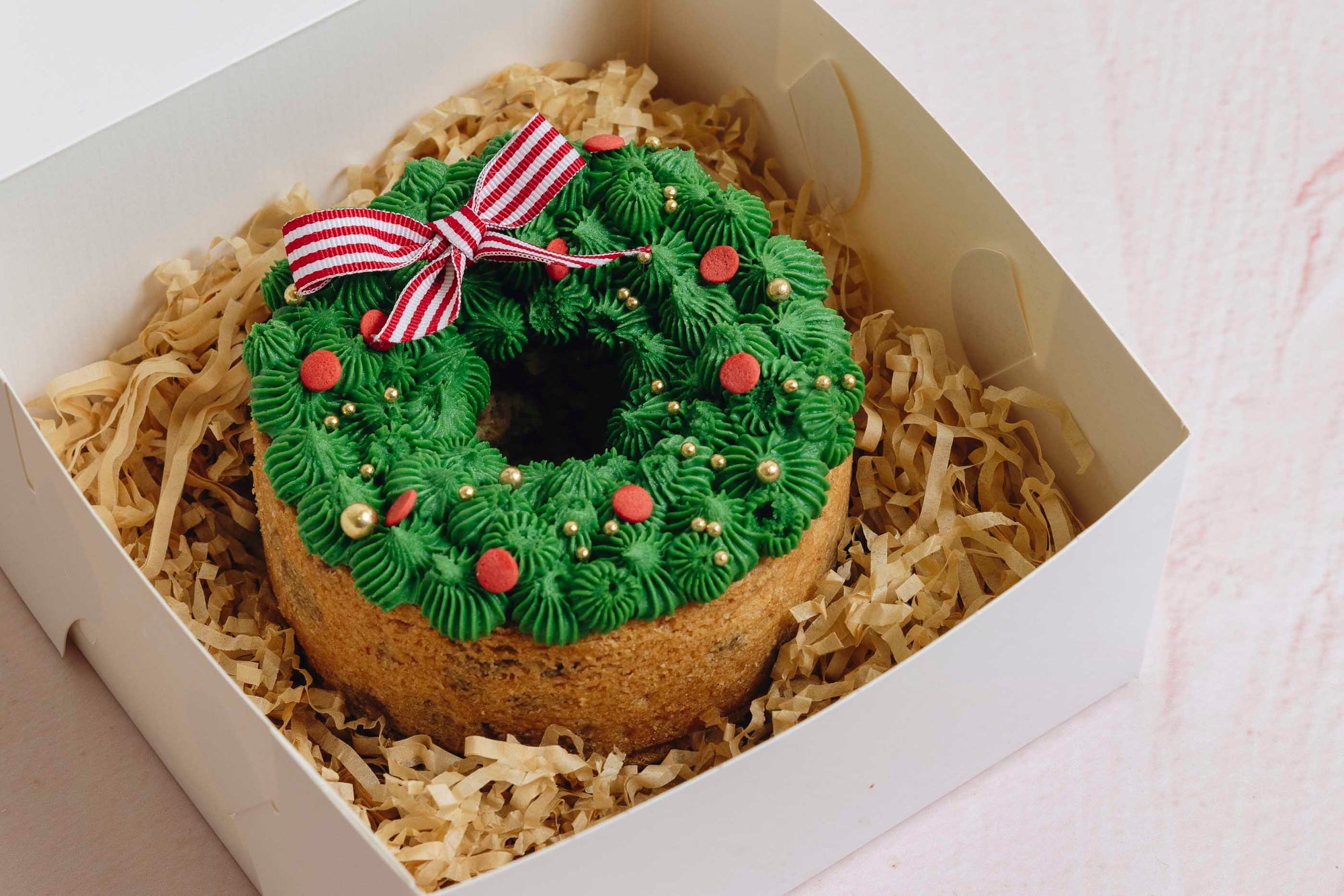 Christmas cookie wreath