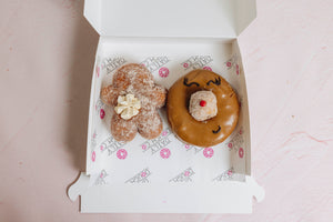 Christmas biscoff duo doughnut and cookie wreath