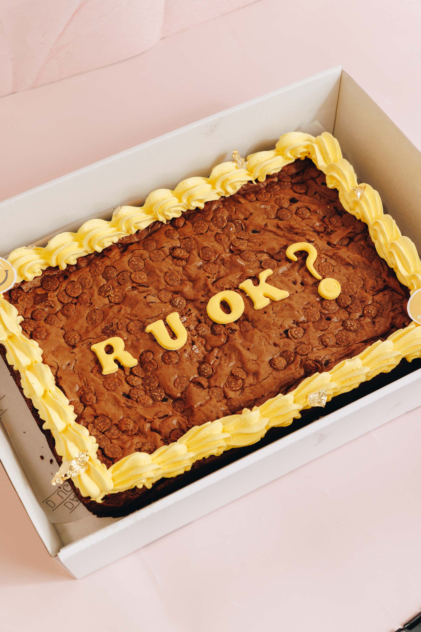 R U OK DAY Classic Brownie slab