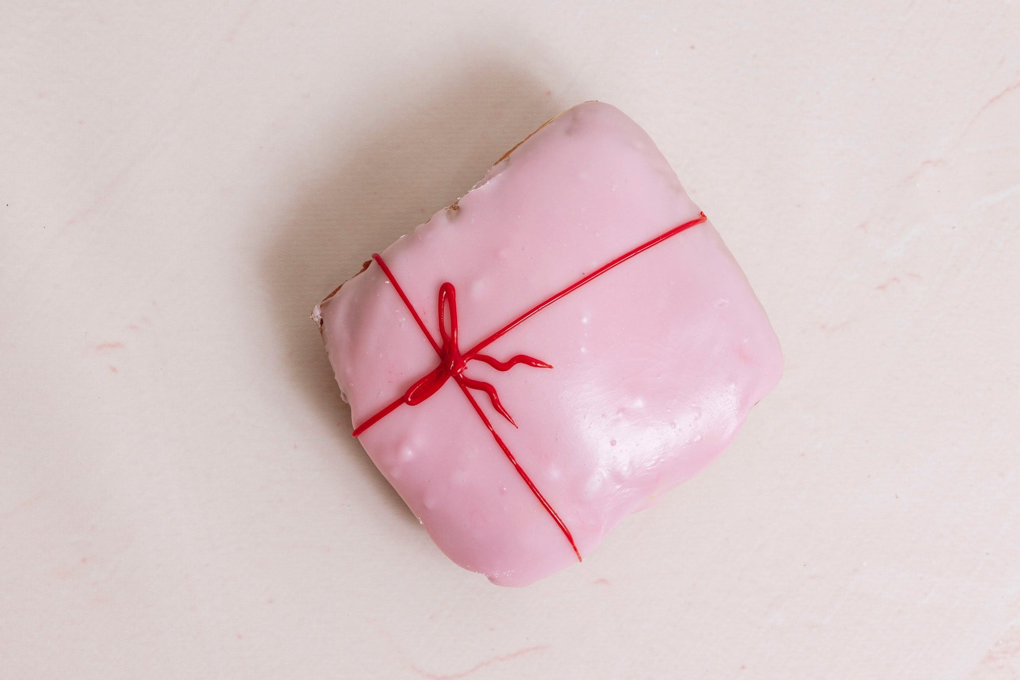 Strawberry cream gift doughnut